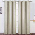 LEMOMO Light Beige Thermal Blackout Curtains/38 x 84 Inch/Set of 2 Panels Room by Lemomo