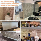 Jeweluck Stone Wallpaper Peel and Stick Brick Wallpaper 17.7”×118.1” Brick - Image 2