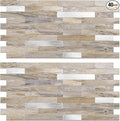 Peel and Stick Backsplash Tile Waterproof Removable PVC Wall Sticker 3D Faux by KOYNSLE