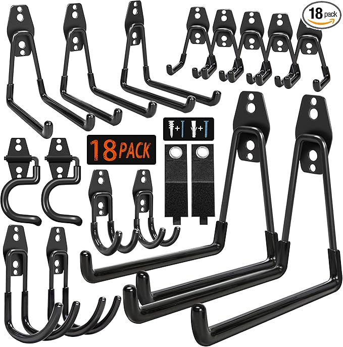 18 Pack Garage Hooks Heavy Duty by Kodreat-USDirect