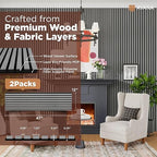 Avana Acoustic Wood Wall Panels – 47.2 X 12.6 Inch Gray Oak Acoustic Panels 2 - Image 4