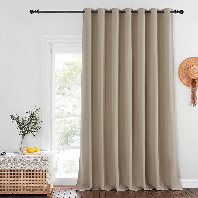 NICETOWN Blackout Curtains for Sliding Glass Door Room Divider Noise Reduce by NICETOWN