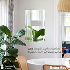 Better Bevel Frameless Rectangle Mirror, 22.5" x 34.5" Bathroom Wall Mirror - Image 2