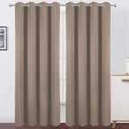 LEMOMO Cappuccino Thermal Blackout Curtains/52 x 84 Inch/Set of 2 Panels Room by Lemomo