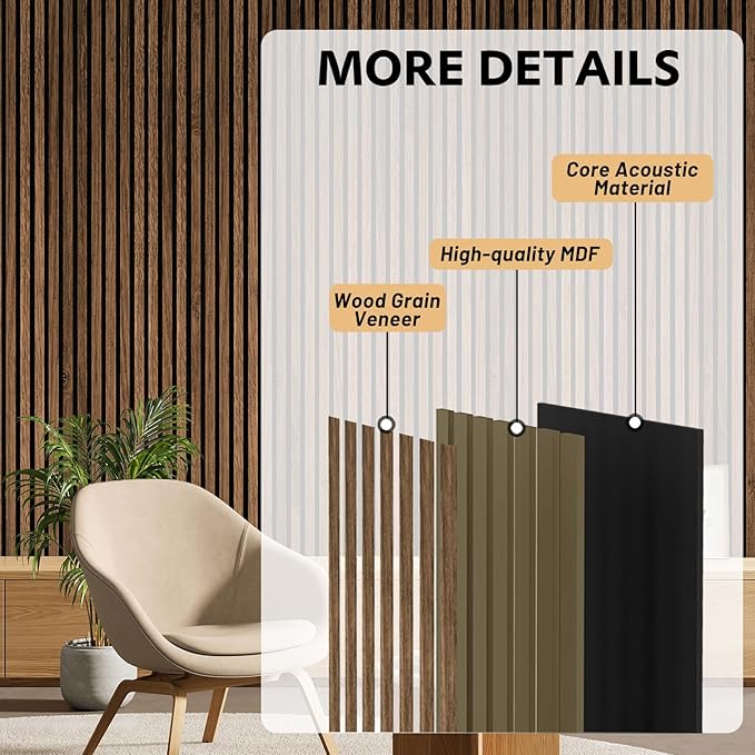 RITOLLO 4 Pack Wood Panels for Wall - Image 3
