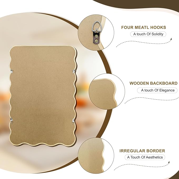 Wavy Mirror for Wall, for Bedroom, Living Room - Image 8