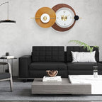 Wall Clock Modern Battery Operated Big Clocks Metal and Wooden Nordic Style - Image 5