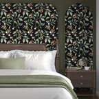 Dark Peel and Stick Wallpaper Vintage – Dark Green Leaf Removable Self-Adhesive - Image 5