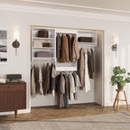 ROOMTEC Modular Closet System, Wall-Mounted Wooden Tower - Image 2