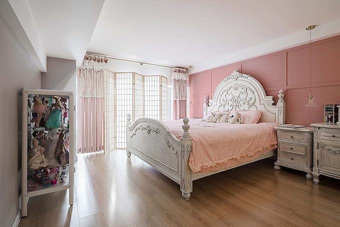 Dimoon 236''x17.7'' Pink Peel and Stick Wallpaper Contact Paper Modern Self - Image 5