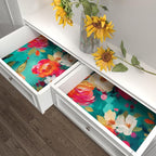 BOKEBEVE Bright Floral Wall Paper Watercolor Peel and Stick Wallpaper Oil - Image 6