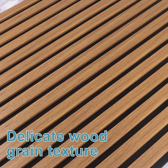 Wood Slat Acoustic Wall Panels-3D Fluted Sound Absorbing Panel - Image 6