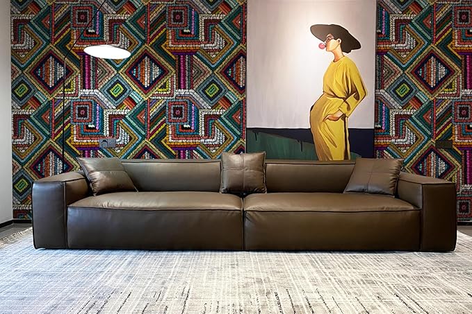 Retro Textured Peel and Stick Wallpaper Geometric Patchwork color Mosaic - Image 5