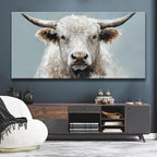 Highland Cow Wall Art For Living Room Large Size Animal Canvas Art Wall Decor - Image 2