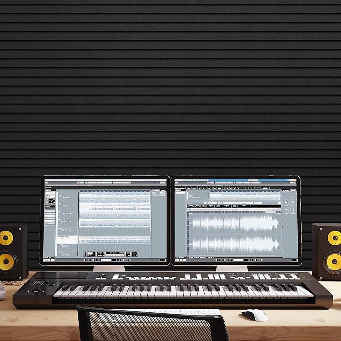 TONOR Dual-Layer Thickened Acoustic Wall Panels Self Adhesive, 4 Pack - Image 7