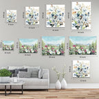 EOBTAIN Zen Flower Canvas Wall Art Bathroom Butterfly and Water Lily Stone - Image 9