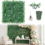 CEWOR 10"x10" Artificial Grass Wall Panels, UV Resistant & Anti-Fade Greenery by CEWOR