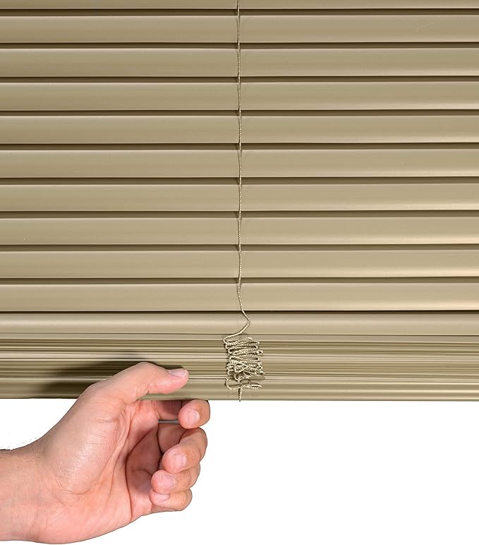 CHICOLOGY Mini Blinds for Indoor Windows – 30"W x 72"H, Cappuccino Horizontal - Image 4