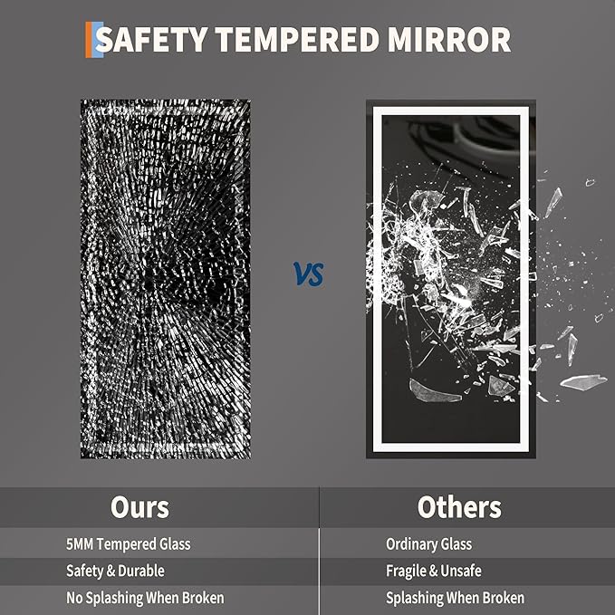 GarveeHome 55x26 LED Bathroom Mirror - Image 5