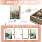 AKWISH Mountain Canvas Wall Art Set of 3, Boho Watercolor Poster Prints - Image 5