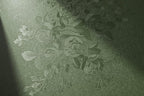 Green Flower Wallpaper Stick and Peel 17.7inch x 78.7inch Embossed Floral Stick by lenify