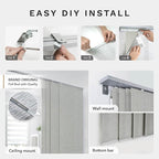 GoDear Design Adjustable Sliding Panel Track Blinds, Vertical Blinds, Room - Image 7