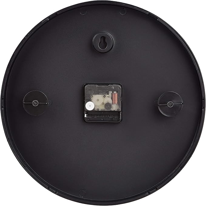 Amazon Basics Classic 12" Round Wall Clock, Silent Non Ticking, Battery Operated - Image 2