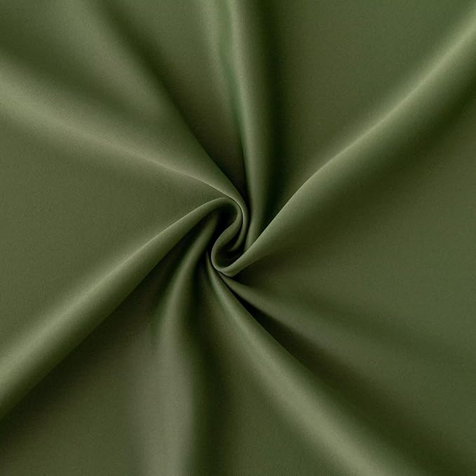 IGEMAEVE Olive Green Curtains 96 Inch Length 2 Panels Set, Light Filtering - Image 6