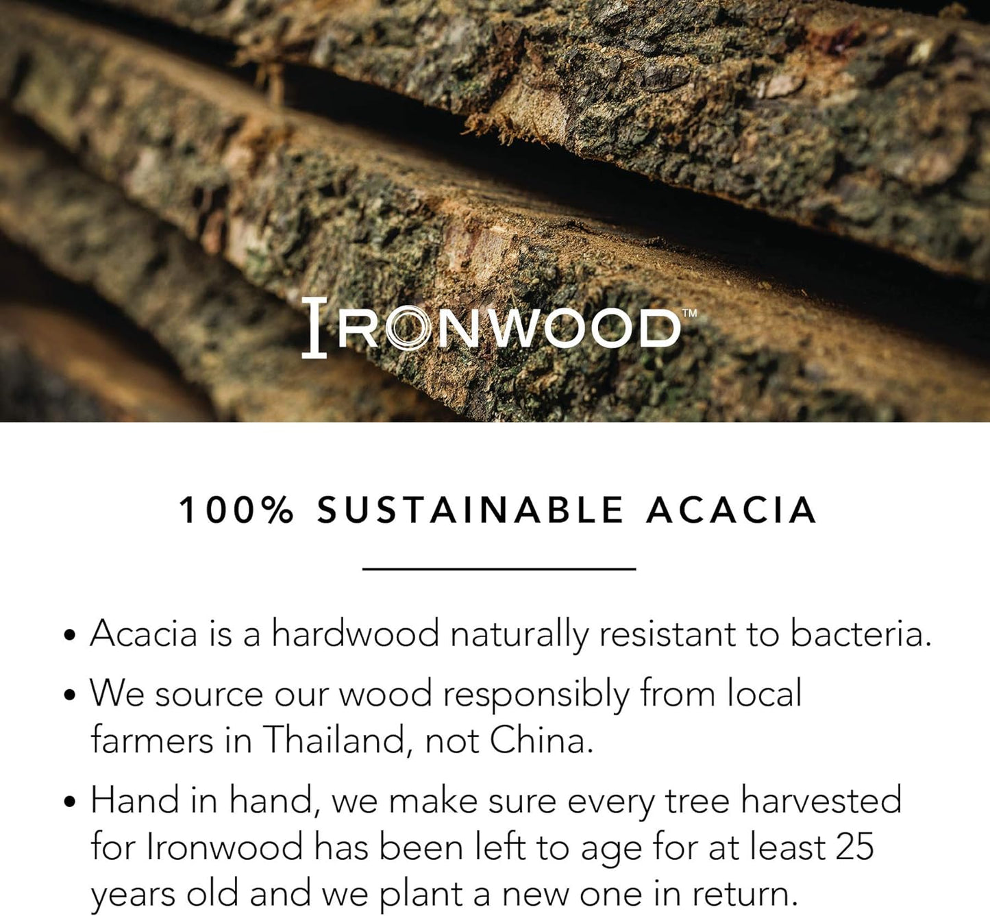 Ironwood Gourmet Oslo End Grain Utility Cutting Board, 14 x 16 Inches, Natural Acacia Wood