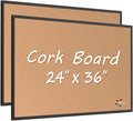 2-Pack Cork Board Bulletin Board 24 x 36, Office Board by Justdowhatyouwanttodo