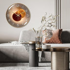 Ergocar Wall Clock, Art Deco Wall Clock, Non-Ticking Silent Modern Metal Wall - Image 2