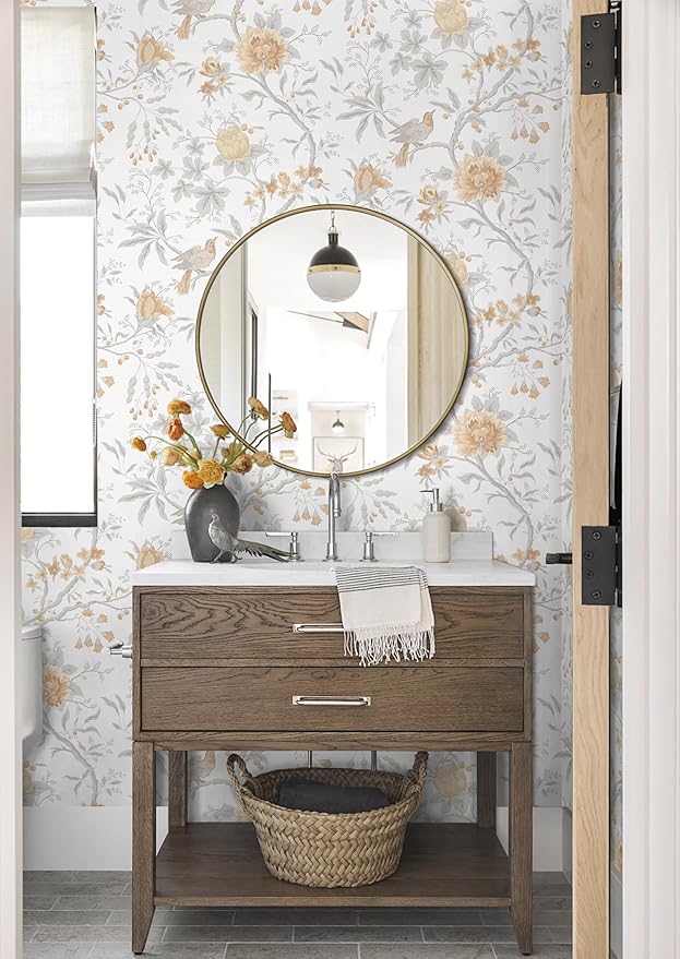 CiCiwind 17.3" × 197" Floral Peel and Stick Wallpaper - Image 3