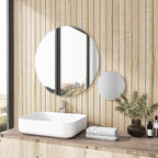 VEELIKE Sand Birch Wood Wall Panels Peel and Stick Distressed Wood Grain Slat - Image 5