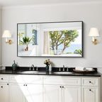 KOCUUY Black Bathroom Mirror, 24x48 Inch Rectangle Mirror - Image 2
