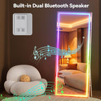 Hasipu 71"x28" LED RGB Bluetooth Full Length Mirror - Image 9