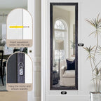 50"x16" Door Mirror, Rustic Full Length Mirror, Over The Door Hanging Mirrors - Image 7
