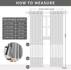 XiDi Black Out Curtains for Bedroom Windows, Curtains for Girls Bedroom Decor - Image 6