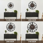 Large Wall Clock for Living Room Decor, 14 Inch Non Ticking Silent, Battery - Image 2