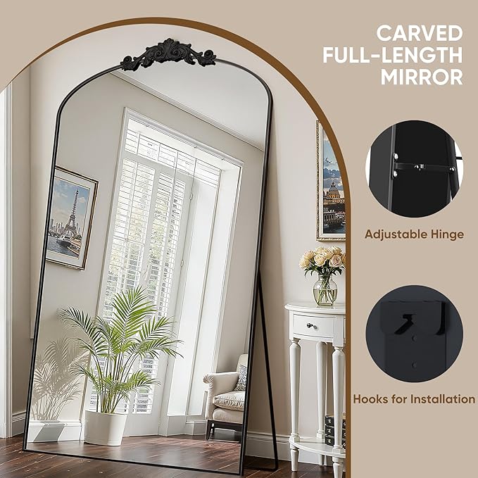 Antok Arched Full Length Mirror, Full Body Mirrors - Image 5