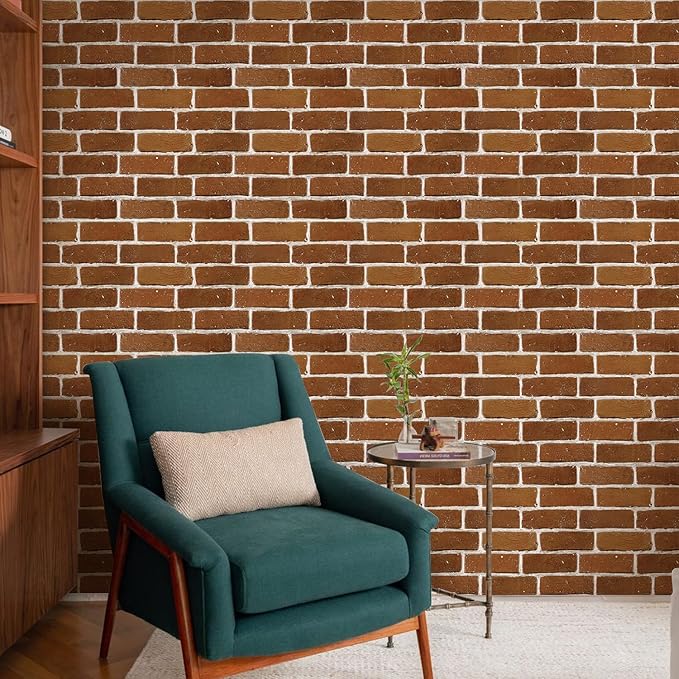COMSTICKC 3D Faux Brick Wall Panels Peel and Stick Wall Stickers, Small Size - Image 7