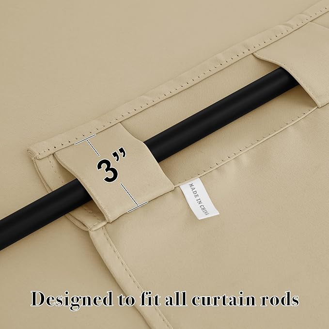 RYB HOME Blackout Curtains for Bedroom, Window Shades Thermal Insulating - Image 5