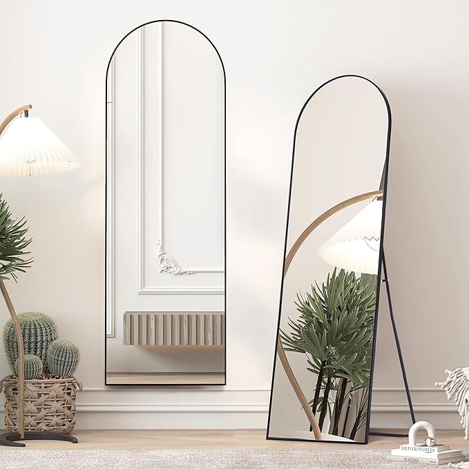 Simple Deluxe Arched Full Length Mirror, - Image 4