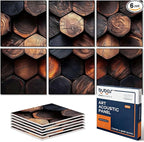 BUBOS 6 Pack Art Acoustic Panels, 70.8" x 47.2" Sound Absorbing Wall Decor by BUBOS