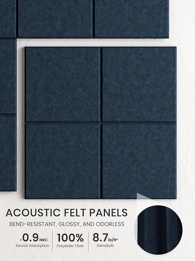 Bumusty Large Felt Bulletin Board, 30 Push Pins, 40 Adhesive Tabs - Image 3