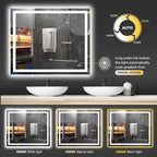 Hivone 48X40 LED Bathroom Mirror - Image 5