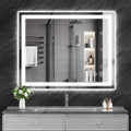 Koonmi 40"x32" LED Mirror for Bathroom, 90CRI Anti-Fog Vanity Mirror by KOONMI
