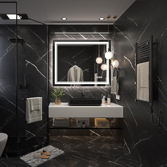 Ratsamee 40x32 Inch Led Mirror for Bathroom - Image 2