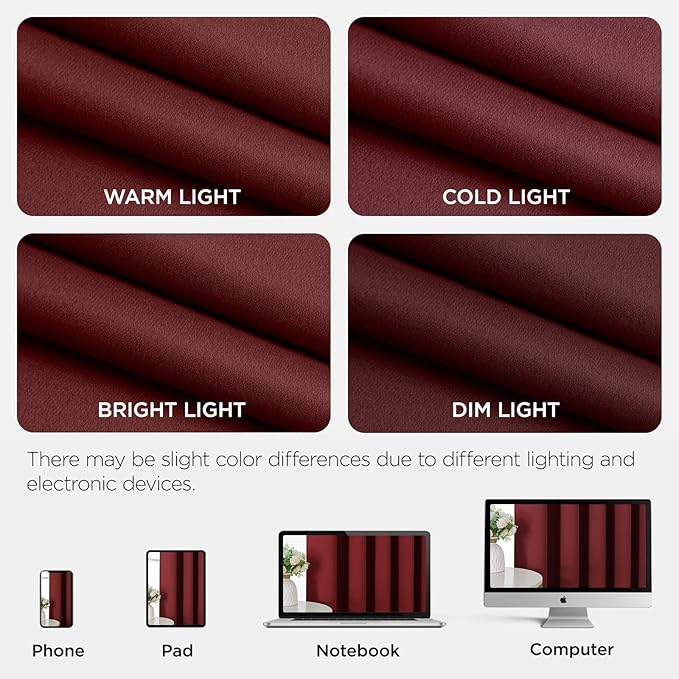 Joydeco Blackout Patio Sliding Door Curtains 84 Inches Long, Grommet Privacy - Image 8