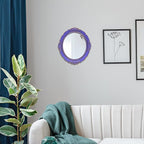 YCHMIR 14.8 x 13.1 inch Oval Wall Mirror Vintage Style - Image 2