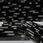 SUNWINGS 5-Sheet Peel and Stick Mosaic Natural 3D Stone Self Adhesive Marble - Image 3
